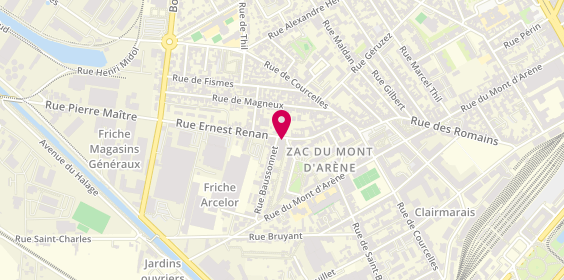 Plan de Ô Coiffure, 35 Rue Ernest Renan, 51100 Reims