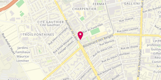 Plan de Hair Industry, 380 avenue de Laon, 51100 Reims