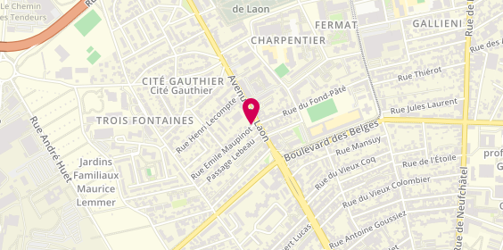 Plan de Id Coiffure, 377 avenue de Laon, 51100 Reims
