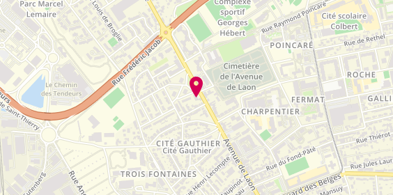 Plan de Brush'r, 451 avenue de Laon, 51100 Reims