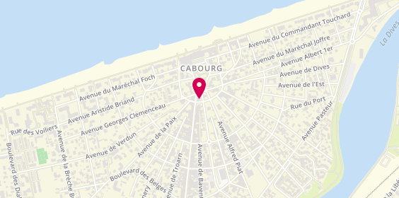 Plan de Salon de Coiffure à Cabourg - Ollivier Benoît, 1 avenue de la Mer, 14390 Cabourg