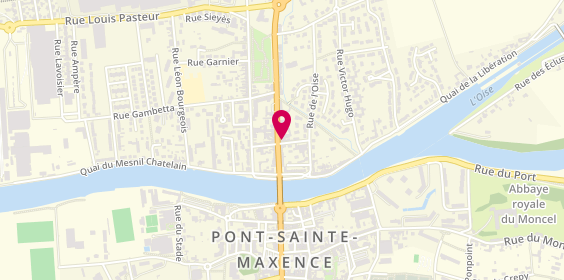 Plan de Salonde Coiffure Mixtes Bulles d'Hair, 24 Rue de la République, 60700 Pont-Sainte-Maxence