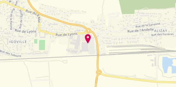 Plan de Adonis Coiffure, Rue de Lyons, 27460 Igoville