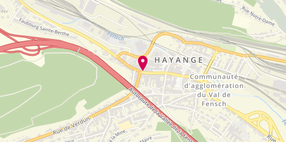 Plan de A S Coiffure, 82 Rue Marechal Foch, 57700 Hayange