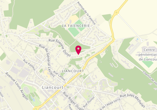 Plan de HOUDART Brigitte, 102 Rue Etienne Dolet, 60140 Liancourt