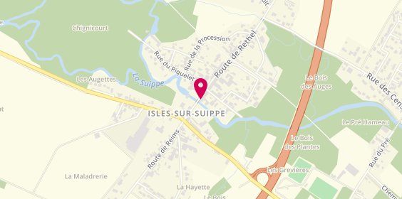 Plan de AMANY Coiffure, 5 Rue de Reims, 51110 Isles-sur-Suippe