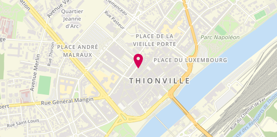 Plan de Théodonis Coiffure, 7 Rue du Quartier, 57100 Thionville