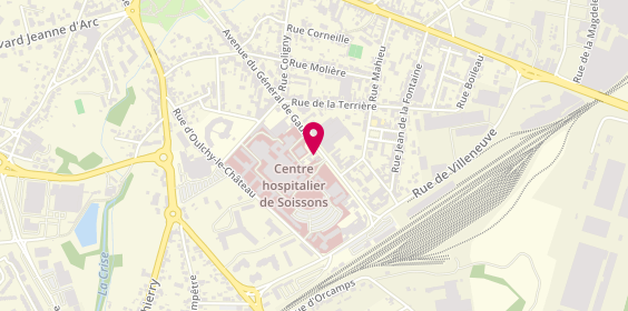 Plan de L'Atelier d'Emilie, 44 avenue du Général de Gaulle, 02200 Soissons