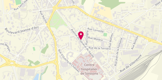 Plan de Kim Coiff, 35 Ter avenue du Général de Gaulle, 02200 Soissons
