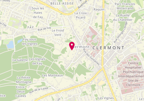 Plan de Jean Louis David, 22 Rue de la République, 60600 Clermont