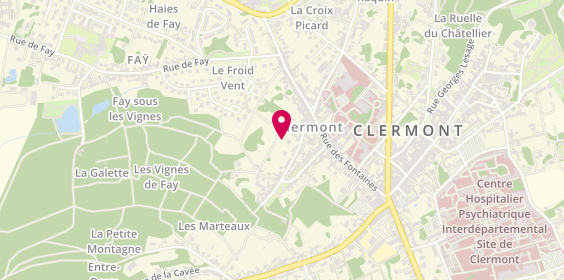 Plan de Cathy Création, 75 Rue de la République, 60600 Clermont