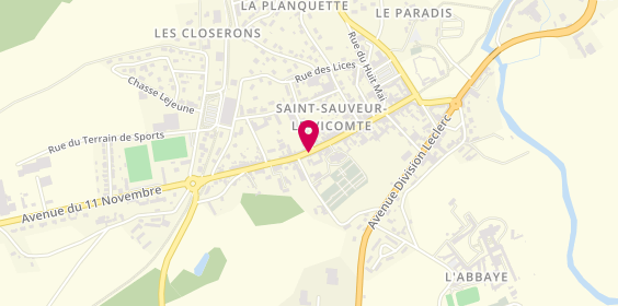 Plan de Fab' Coiffure, 37 Rue Bottin Desylles, 50390 Saint-Sauveur-le-Vicomte