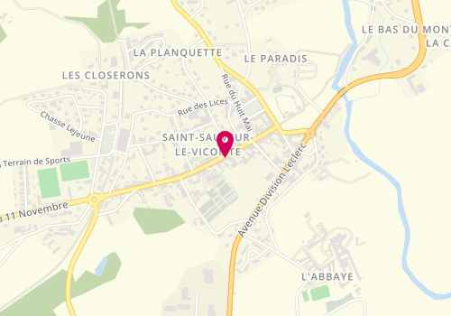 Plan de Em' Otiff, 19 Rue Bottin Desylles, 50390 Saint-Sauveur-le-Vicomte