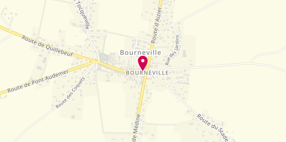 Plan de Adriana Coiffure, 3 Bis place de la Mairie, 27500 Bourneville-Sainte-Croix