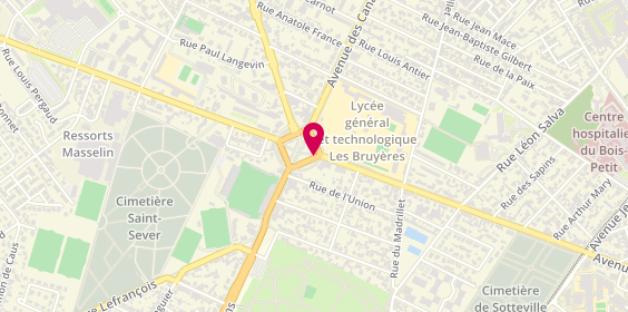 Plan de Sophie Coiffure, 69 Avenue des Canadiens Rond Point des Bruyères, 76300 Sotteville-lès-Rouen