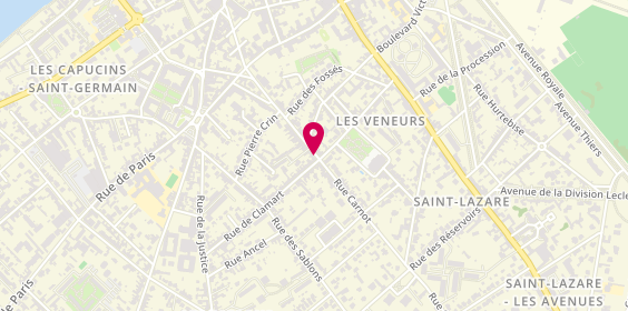 Plan de Coiffure Lou, 32 Rue Carnot, 60200 Compiègne