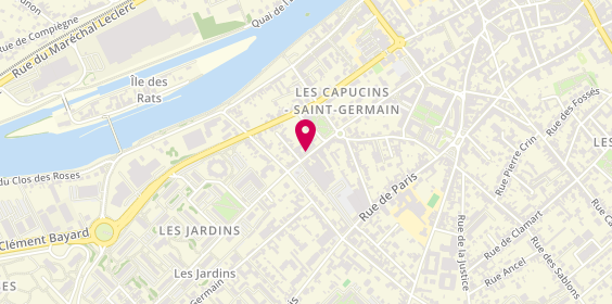 Plan de Gilles Coiffure, 66 Rue Notre Dame de Bon Secours, 60200 Compiègne