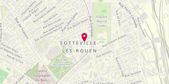 Plan de Profil Coiffure, 9 Place Hôtel de Ville, 76300 Sotteville-lès-Rouen