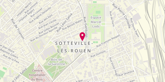 Plan de Medard Coiffeur Visagiste, 3 Place de l'Hotel de Ville, 76300 Sotteville-lès-Rouen