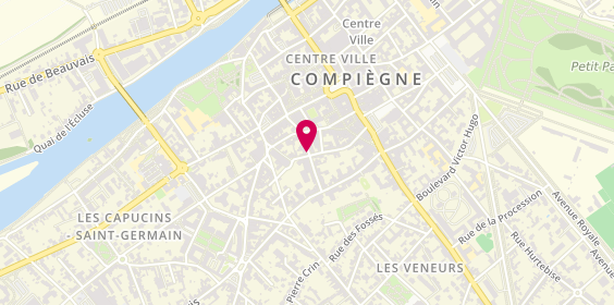 Plan de L'Hirsute, 16 Rue des Boucheries, 60200 Compiègne