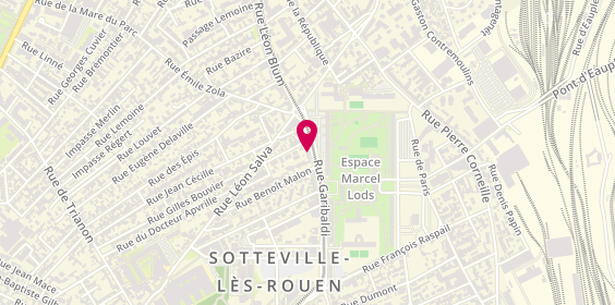Plan de Coiffure Sc Création, 106 Rue Garibaldi, 76300 Sotteville-lès-Rouen