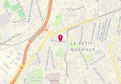 Plan de DEHORS Sandrine, 2 Rue Marechal Foch, 76140 Le Petit-Quevilly