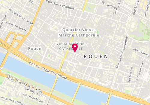 Plan de XAVIER TOURMENTE - Haute Coiffure Française, 42 Rue Aux Ours, 76000 Rouen