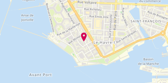Plan de Nouvel Haar Coiffure, Le
33 Rue Augustin Normand, 76600 Le Havre