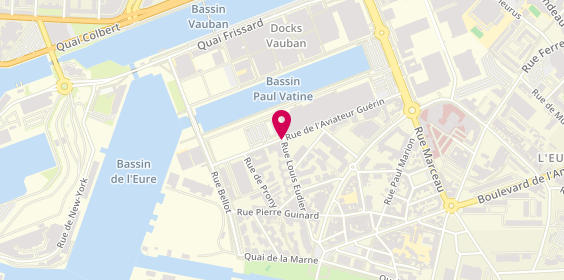 Plan de Aux 7 Péchés Capillaires, Rue Louis Eudier, 76600 Le Havre