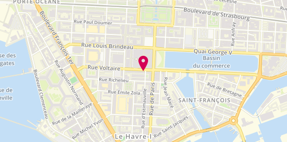 Plan de Alexandre Coiffure, 100 Rue Voltaire, 76600 Le Havre