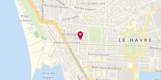 Plan de L'Atelier de Claire, 43 avenue Foch, 76600 Le Havre