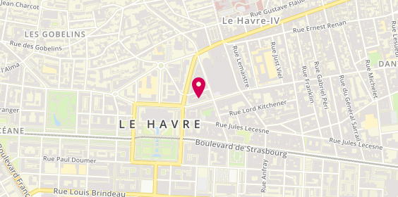 Plan de BORNET Nicole Liliane, 11 Rue Albert André Huet, 76600 Le Havre