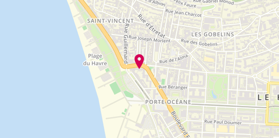 Plan de Karina Coiffure, 14 Rue Frédéric Bellanger, 76600 Le Havre