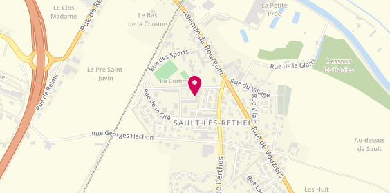 Plan de Caract'Hairs Coiffure, 2 place Lucien Bruneau, 08300 Sault-lès-Rethel