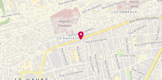 Plan de Tress'Addict, 100 avenue René Coty, 76600 Le Havre