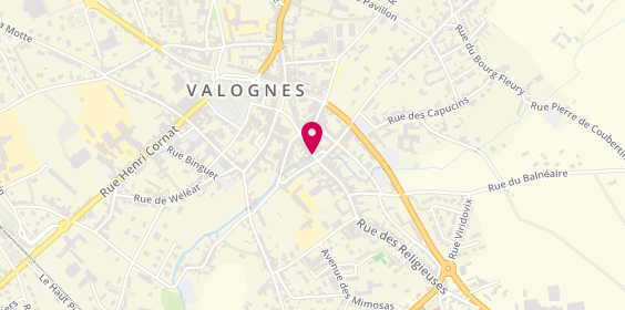 Plan de Sandrine Folliot, 12 Rue des Religieuses, 50700 Valognes