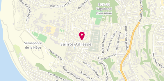 Plan de Atelier de Coiffure, 12 Rue Albert Dubosc, 76310 Sainte-Adresse