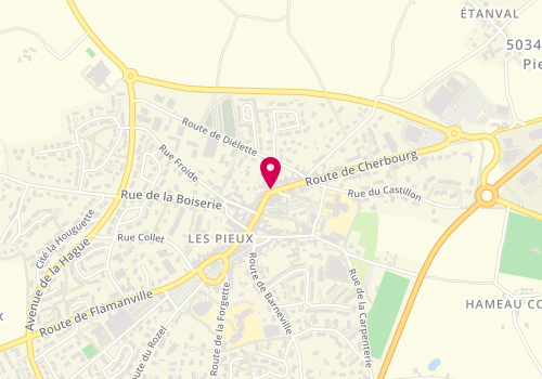Plan de Coiffure Rémi Sylvie MAUGER, 52 Rue Centrale, 50340 Les Pieux