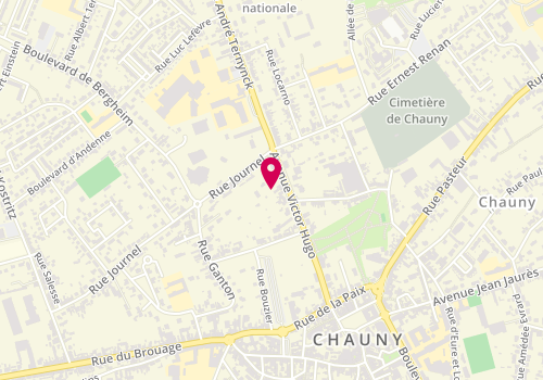 Plan de Espace Coiffure Matine, 21 Avenue Victor Hugo, 02300 Chauny