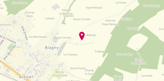 Plan de Alicia Coiffure, 32 Route Nationale, 08110 Blagny