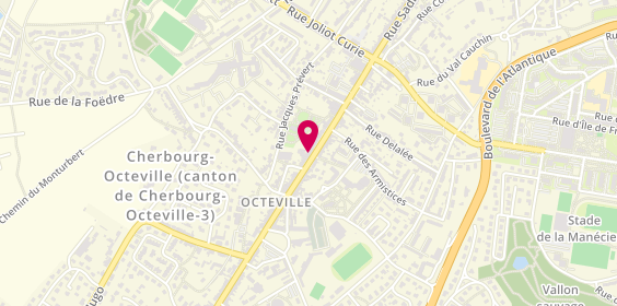 Plan de 2 Mèches Avec Vous, 64 Rue Roger Salengro, 50130 Cherbourg-en-Cotentin