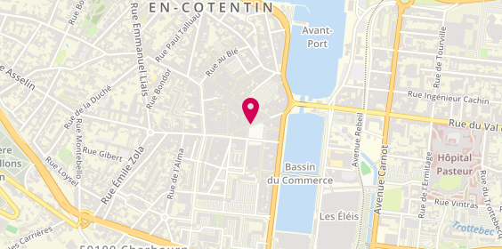 Plan de Coiffeur Chez Max, 25 Rue Maréchal Foch, 50100 Cherbourg-en-Cotentin