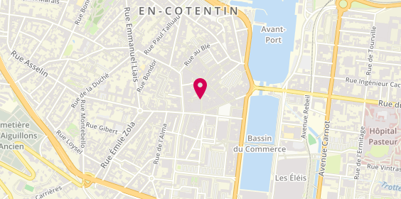 Plan de Salon Barbier, 34 Rue des Portes, 50100 Cherbourg-en-Cotentin