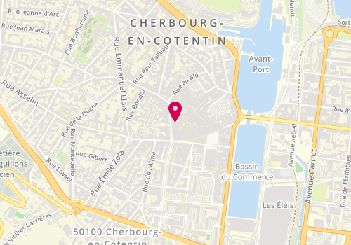 Plan de Guy Coiffure, Guy Coiffure Avenue Normandie, 50130 Cherbourg-en-Cotentin
