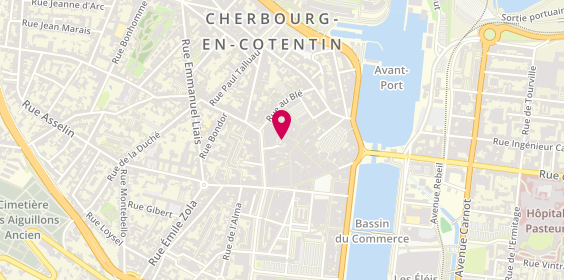 Plan de 2L Hair, 30 Rue du Commerce, 50100 Cherbourg-en-Cotentin