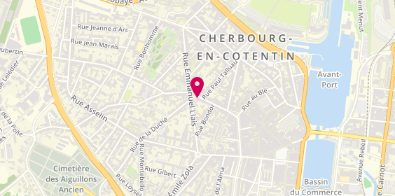 Plan de Street z'Hair, 33 Rue Christine, 50100 Cherbourg-en-Cotentin