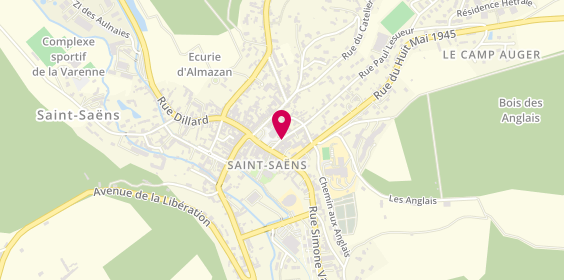 Plan de Act'If coiffure, 22 place Maintenon, 76680 Saint-Saëns