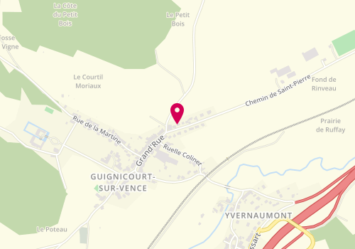Plan de Steph'y Coiff, 4 chemin de Saint-Pierre, 08430 Guignicourt-sur-Vence