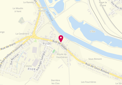 Plan de L'Atelier Créa'tif, 25 Rue de Sedan, 08160 Flize