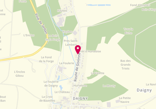 Plan de Lambert Thierry, 20 Route Givonne, 08140 Daigny